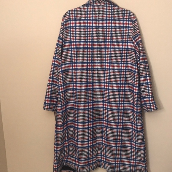 Asos Curve check coat in wool blend 14 - Picture 10 of 10